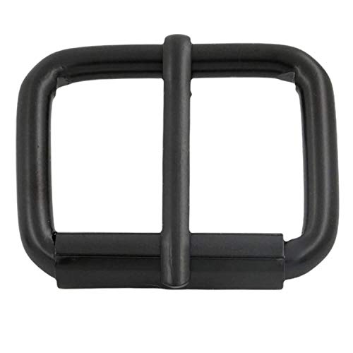 BIKICOCO Roller Buckle, 1'' x 3/4'' Heel Rolling Bar Buckles for Bags Leather Webbing Straps, Black - Pack of 20 - color: Black X 20 Pcs
