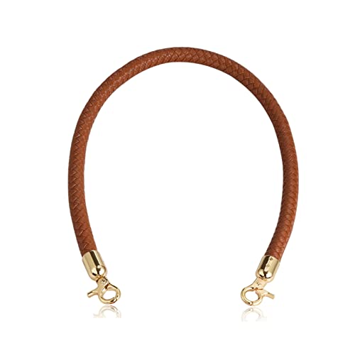 ALLZEDREAM Leather Shoulder Bag Straps Replacement Purse Handbag Braided Handle - color: Brown, size: 11.8in