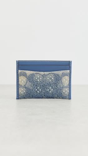 Coach Essential Card Case - color: Denim/Crystal Signature