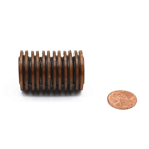 41L Magnetic Coat Buttons 26mm/1” Invisible Hidden Sewing Button Nylon with Magnets Inside for Coat Jacket Suitcase Bag Windbreaker Pajamas FBM Shipment 6pcs (26mm, Brown) - color: Brown