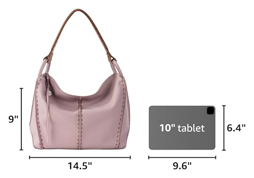 The Sak Los Feliz Hobo Purse - Premium Large Leather Women's Handbag for Everyday & Travel - Durable Purse With Zipper Pocket | Slouchy Relaxed Silhouette, Roomy Interior, Lightweight All-Day Carry, Fits Phone, Wallet & Tablet, Everyday & Travel Ready - c