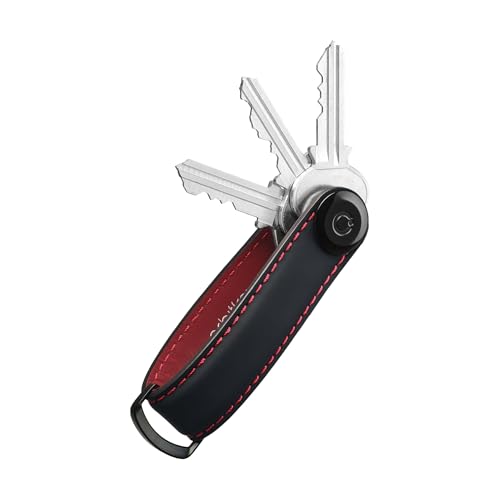 orbitkey Matte Leather Key Organiser - color: Ember