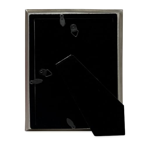 Isaac Jacobs 5x7 Silver Vintage Inspired Antique Library Frame | Horizontal & Vertical for Tabletop and Wall Display, Home Decor, Decorative Art Design (5x7, Silver) - color: Silver, size: 5x7