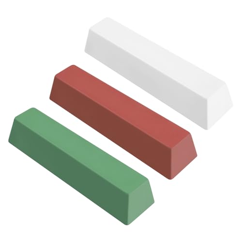 SCOTTCHEN Buffing Polishing Cutting Compounds 3 lbs.Kit Polishing Rouge Bars for Buffing polishing Wheel- Green Fine/White Medium/Red Coarse - 3 Pack - size: 48 Oz. - Green Fine/White Medium/Red Coarse