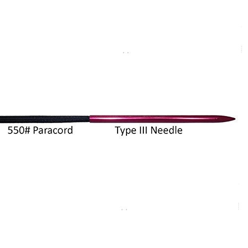 (2 Pack) Jig Pro Shop 3 1/2" Red Tapered Tip 550 Type III Paracord FID, Lacing, Stitching Needles - color: Red, size: 2 Pack