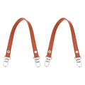 PATIKIL Leather Purse Handle Strap, 2 Pcs 13 Inch Leather Purse Strap Replacement DIY Women Clutch Bag Handbag Top Handle Strap Repair Accessories, Brown - color: Brown, size: 13 Inch