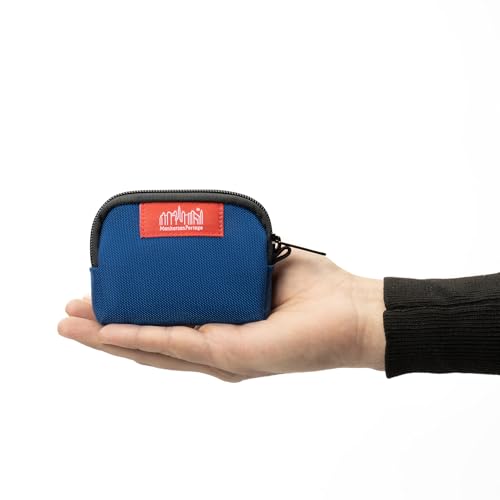 Manhattan Portage CORDURA® Coin Purse With Zipper Closure Pouch Eclectic Colors Credit Card ID Card Jewelry Keys Water Resistant Gift Everyday Carry - color: Navy