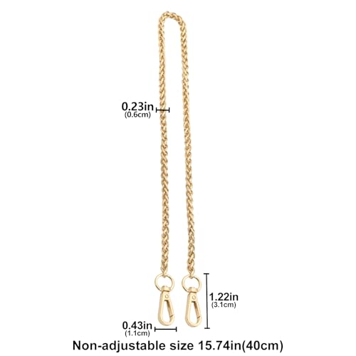 Bag Chain Strap for Handbag Replacement,Gold Purse Chain Accessories Shoulder Straps Crossbody - color: Style-3-40cm
