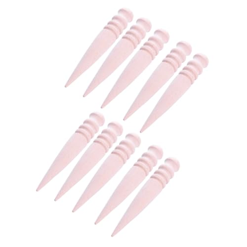 EXCEART Leather Burnishing Round Rod 5.82 Inch Solid Wood Polishing Stick DIY Leathercraft Edge Slicker Trimming Tool for Crafting