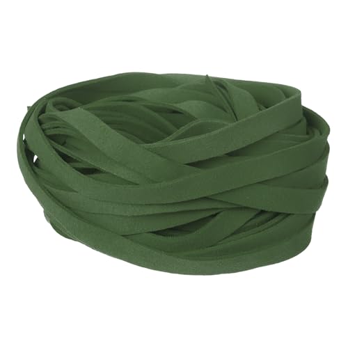 uxcell 10Pcs 1 Yard 10mm Wide Flat Leather String Cord, 1.4mm Thick Craft Suede Strap Braiding Lacing Strips Rope for DIY Leather Crafts Necklace Bracelet Collars Belts, Dark Green - color: Dark Green