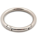 O Ring Spring Opening Snap Trigger Clip Buckle 2 PCS Charm Purse Making (Silver,2") - color: Silver, size: 2"