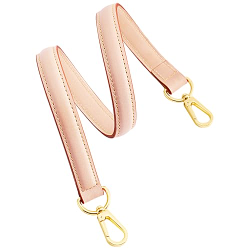 jiesinlov Vachetta Leather Replacement Straps Purse Shoulder Strap Accessories for Graceful Tote Hobo Speedy25 30 Alma And Dauphine pochette neno Bags (Wild0.7in,L25.6in-Apricot) - color: W0.7in&l25.6in-apricot