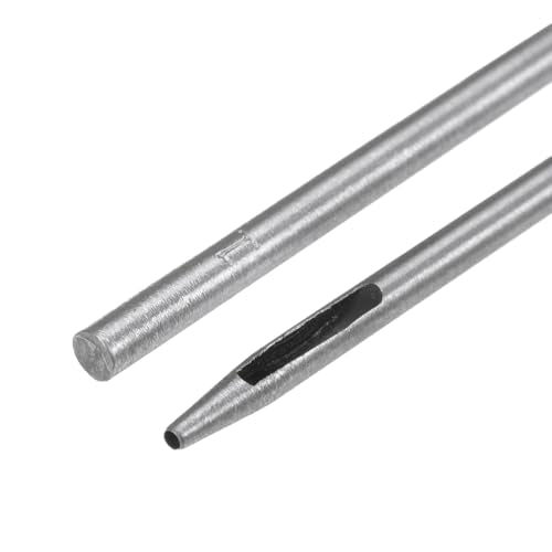 HARFINGTON 2pcs Hollow Punch for Leather 1.5mm Round Hole Punch Tool for Belt Puncher Carbon Steel Single Punch for Watch Belt Cut Leather Craft Rubber Paper Fabric Plastic Soft Material - size: 1.5mm