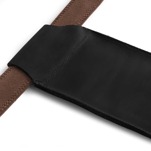 Hide & Drink, Waist Phone Holder Pouch, Accessory Bag, Soft Case for Work & Outdoors Essentials, Full Grain Leather Handmade - color: Charcoal Black
