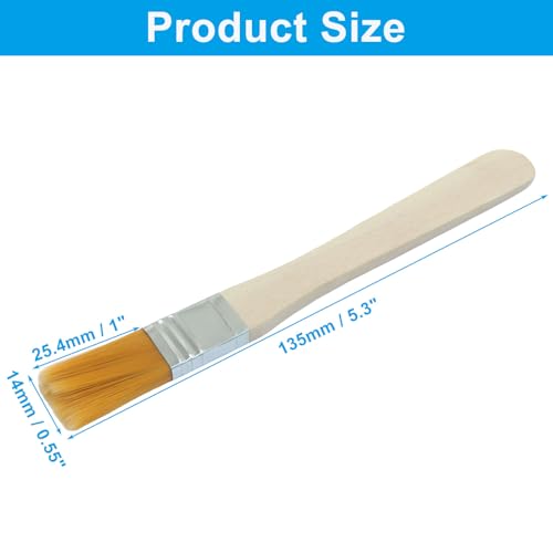 0.6 Inch Paint Brush, 12Pcs | Soft Bristle, Nylon Bristle, For Walls/Touch Up/Cabinets/Fences - size: 0.6 Inch