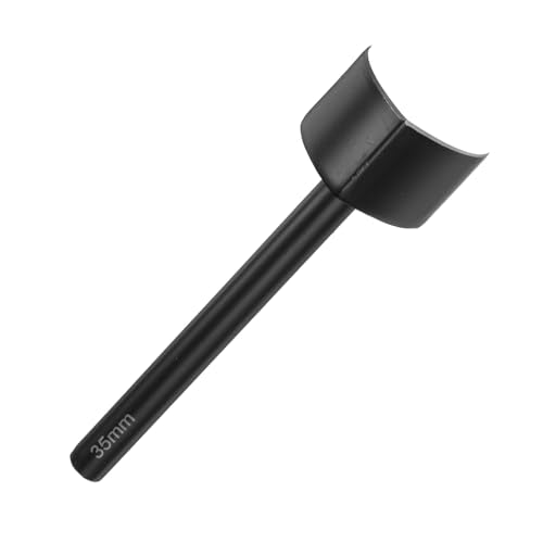 uxcell V-Shaped Leather Punch, 35mm, Leather Cutter, Belt End Cutter, Carbon Steel V Shape Punch Tool for Crafting Strap Belt, Wallet and Bag - size: 35mm