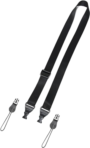 TIMISM Shoulder Strap, 59 inch Adjustable Removable Shoulder Straps, Black | Sturdy Nylon Comfortable Shoulder Strap, Universal Replacement Strap Holder Cross Body for Tablet Case/Camera/Crossbody Bag - size: 1 Strap with Thin Connector