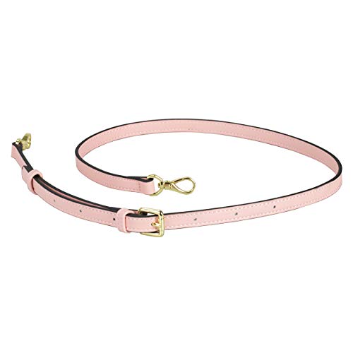 Allzedream Leather Purse Strap Replacement Crossbody Handbag Long Adjustable (Pink) - color: Pink