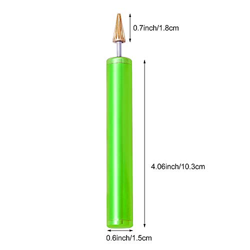 BUTUZE Convenient Leather Edge Dye Pen, Colorful Edge Roller Applicator,Essential Leather Edge Printing Tool for Leather Craft DIY,Leather Working,Leather Making - color: Green