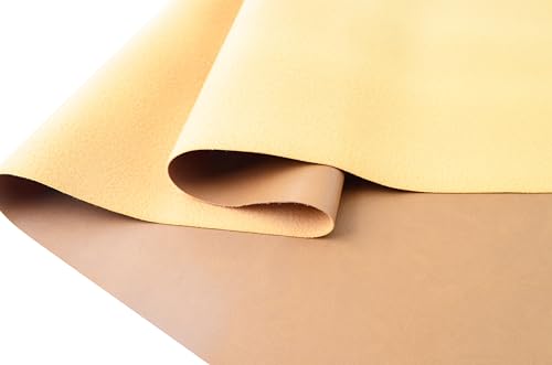 2 Yards 54" x 72" Calfskin Soft Faux Leather Fabric Brown Fake Leather Fabric Upholstery Vinyl for Sofa Chairs Car Seats Crafts - color: Camel (Calfskin Soft), size: 2yard (54''x72'')
