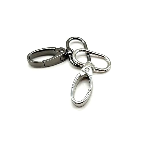 Swivel Lobster Clasps 1 inch Metal Multi Color for Purses Bag 10p - color: Antique Bronze/Silver/Gunmetal/Black/Gold, size: 1 inch
