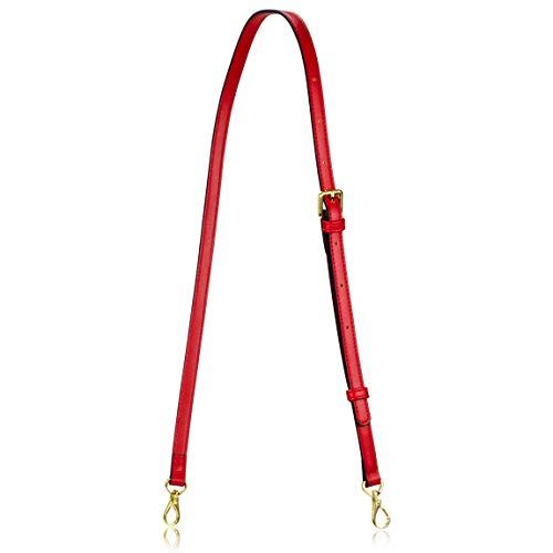 Allzedream Leather Purse Strap Replacement Crossbody Handbag Long Adjustable (Red) - color: Red