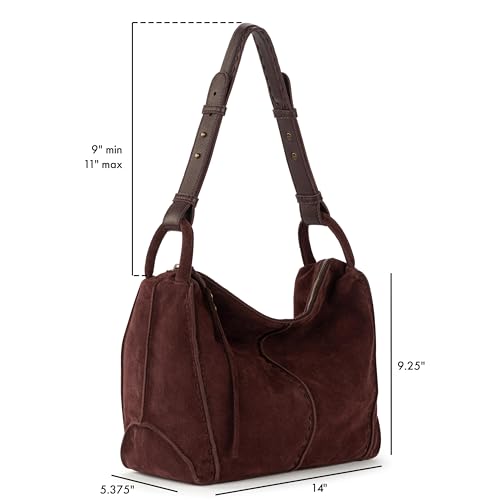 The Sak Los Feliz Hobo Purse - Premium Large Leather Women's Handbag for Everyday & Travel - Durable Purse With Zipper Pocket | Slouchy Relaxed Silhouette, Roomy Interior, Lightweight All-Day Carry, Fits Phone, Wallet & Tablet, Everyday & Travel Ready - c