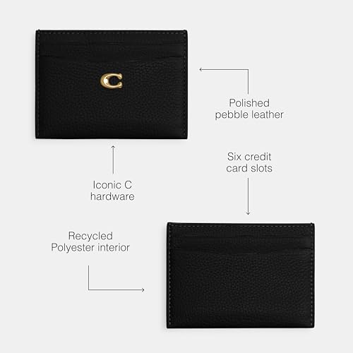 Coach Essential Card Case - color: Brass/Black