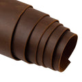 ELW Cowhide Bourbon Brown Leather 9-10 oz (3.6-4mm) Thickness Pre-Cut Calf Hide Full Grain Leather for Tooling, Holsters, Sheath, Carving, Embossing, Stamping - color: Bourbon Brown, size: Select