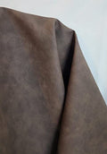 NAT Leathers | Dark Brown Tumbled Nubuck Calf Soft Faux Vegan Leather PU (Peta Approved Vegan) | 3 Yards Cut by Yard | Pleather 0.9 mm Nappa Upholstery | 108"x54" (Cafe Brown Nubuck) - color: Cafe Nubuck, size: 3 yards (108"x54")