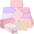Sanwuta 9 Pcs Makeup Bags Bulk Toiletry Case,Pink Purple Series - color: Pink Purple Series