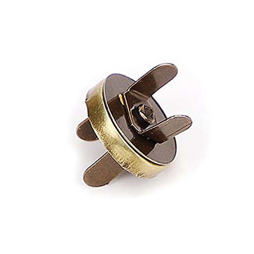20 Set Magnetic Snaps, Purse Magnetic Button Replacement Kit-Bronze 14MM | Magnetic Bag Fastener Clasp for Sewing, DIY Craft, Purses, Bags, Clothes, Leather - color: Bronze 14MM
