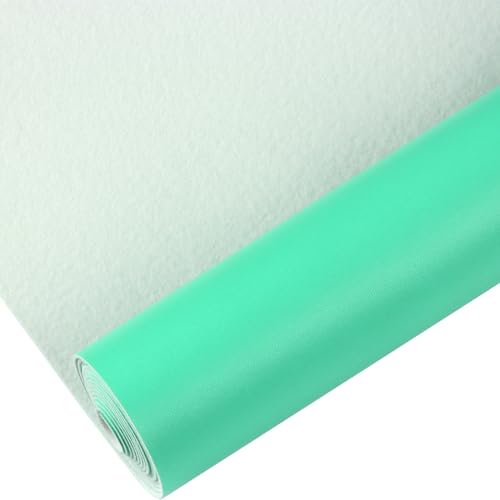 Smooth Solid Color Faux Leather Sheets Roll 12"X53" (30cmX135cm),Very Suitable for Making Crafts, Leather Earrings, Bows,Sewing (Lake Blue) - color: Lake Blue