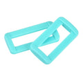 uxcell 16Pcs Plastic Rectangle Ring, Rectangle Slide Buckle, Webbing Belt Buckle Slide Loop for DIY Backpack Purse Strap - color: Sky Blue, size: 1 1/4"