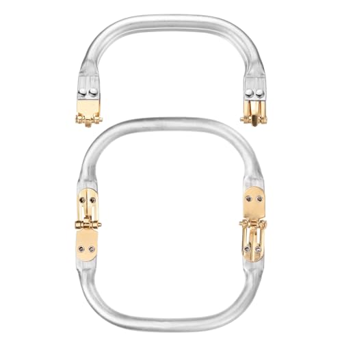 TIXIPEM 4.92IN Metal Purse Frame [2PCS] - Arc Rectangle Frame Kiss Lock Clasp Use for DIY Purse Handle Making Supplies & Sewing Bag Clutch Crafts - [Gold Tone] Bag Hardware Replacements - color: Gold Tone, size: 4.92IN