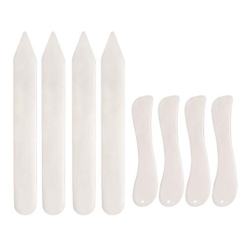 Bone Folder Tool for Paper Crafting Plastic Folding Bone Tool Scoring Tool | 8 Pcs Paper Folding Tools Book Binding Kits for Beginners Card Making and Office Supplies for Diy Handmade - size: 8 PCS