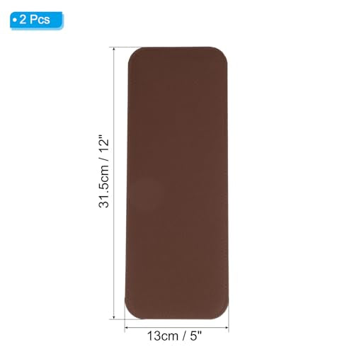 PATIKIL Felt Base Shaper 12x5 Inch, 2Pcs Bag Bottom Shaper Pad Purse Liner Board Insert Arc Corner for Handbags Tote Crossbody Bag Backpack, Brown - color: Brown, size: 12x5 Inch