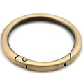 O Ring Spring Opening Snap Trigger Clip Buckle 2 PCS Charm Purse Making (Brushed Brass,1 1/2") - color: Brushed Brass, size: 1 1/2"