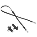 PATIKIL Leather Shoulder Strap, Adjustable Purse Straps Replacement Kit with Clasp for Crossbody Handbag Mini Tote Bag, Black - color: Black