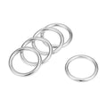 uxcell O Ring Buckle 20mm(0.8") ID 3mm Thickness Zinc Alloy Silver Tone 5pcs - color: Silver Tone, size: 20mm