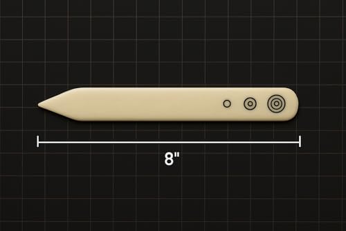 Bone Folder Craft Tool for Making Craft - Bone Folder for Folding Scoring Creasing Origami Paper Craft and DIY Leather burnishing Crafting & Moulding - 8 inch Genuine Bone Tool Large Size