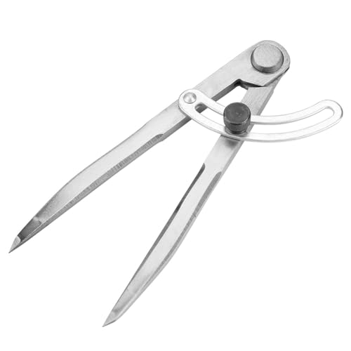 150mm Adjustable Silver Wing Divider, Divider Caliper, Stainless Steel Spacing Compass for Woodworking Metalworking