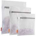 Mesh Laundry Bags 3 Pack (Large, Medium, Small) | Delicate Clothes Protection, #5 Auto-Lock Zipper, Tear Resistant Fine Mesh, Anti Snag Design, Washing Machine & Dryer Safe - size: 1 Large, 1 Medium, 1 Small
