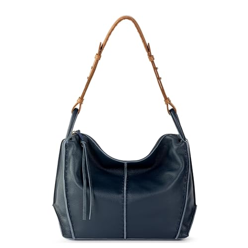 The Sak Los Feliz Hobo Purse - Premium Large Leather Women's Handbag for Everyday & Travel - Durable Purse With Zipper Pocket | Slouchy Relaxed Silhouette, Roomy Interior, Lightweight All-Day Carry, Fits Phone, Wallet & Tablet, Everyday & Travel Ready - c