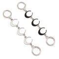 Anbys Silver Purse Extender Chain Bag Extender Chain Purse Strap Extender Bag Chain Charms(Moon White/Black) - color: Silver Moon(Black/White)