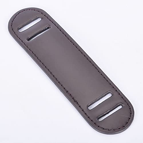 Genuine Vachetta Leather Crossbody Replacement Straps for Purses Shoulder Bags (1"W Yellow-Silver Locks) (Coffee) - color: Coffee