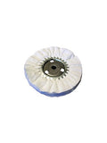 Zephyr Custom Polishing Products Airway Buffing Wheels for Industrial Polishers, Big Rigs and Lifted Trucks. Made in The U.S.A.(Final Finish - White Flannel) - color: Final Finish - White Flannel, size: 10 in