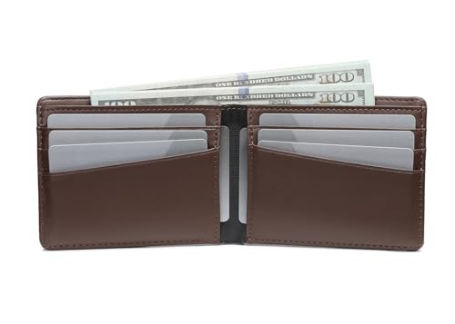 Lanyani Minimalist Fabric Wallet Bifold RFID Blocking - color: C-Bronze