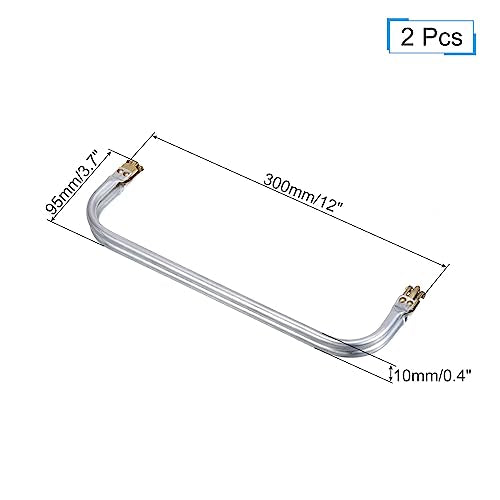 uxcell Metal Purse Frame 2Pcs, 12" Rectangle Lock Frame Kiss Lock Clasp Bag Frame Hardware Replacements for DIY Purse Handle Bag Making Sewing Craft Carpet - size: 12 Inch