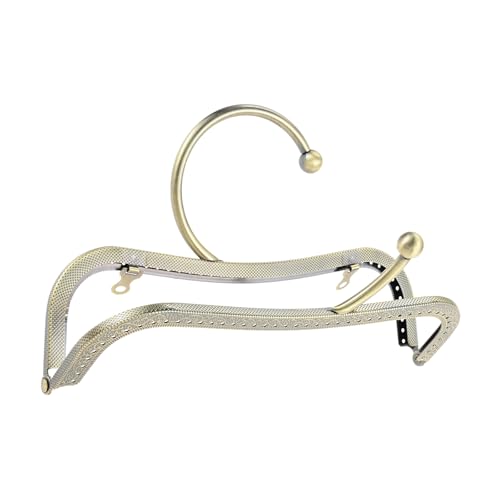 5PCS Bronze Metal Purse Clasp Frame,8.7" x 5.9" Arch Kiss Lock | Wallet Framework for DIY Sewing Craft, Handmade Coin Bag/Handbag/Shoulder Strap Bag, Smooth Surface Hardware - size: 8.7 Inch